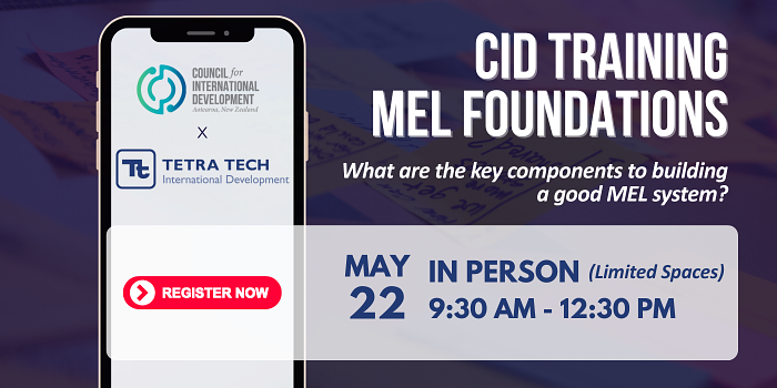IN PERSON, CID Training: MEL foundations – What are the key components to building a good MEL system? logo